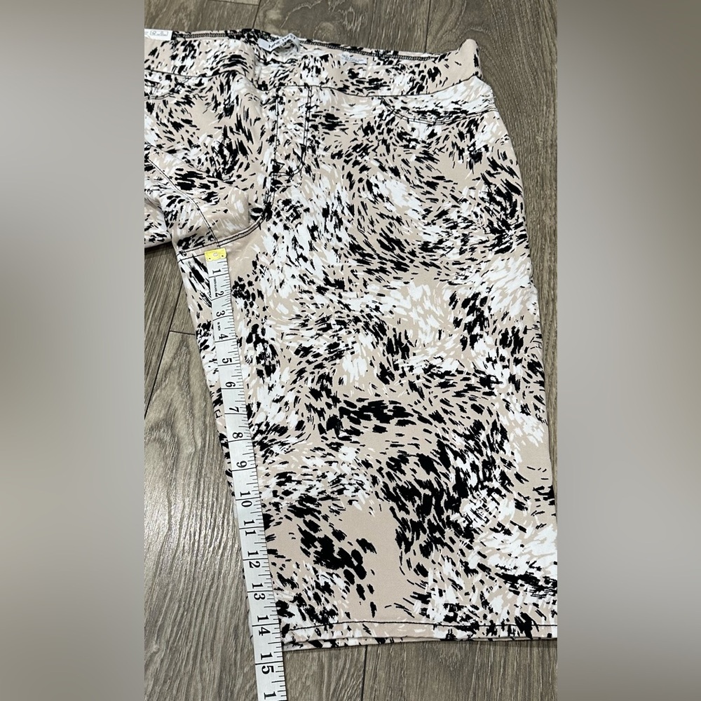 โจ (NWT) Nine West Heidi Skimmer Pants โ Beige & Black, Size 16โจ - Picture 10 of 11